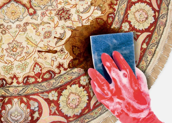پاک کردن لکه روغن از روی فرش 